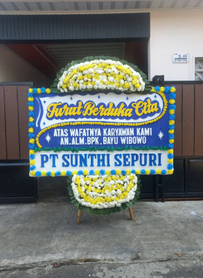Papan Bunga Duka di Hegarmanah